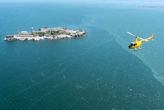 Golden Gate Helicopter Adventure - Circling Alcatraz Island, known as The Rock