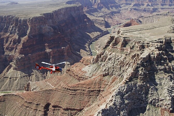 Grand Canyon Helicopter 45-Minute Flight with Optional Hummer Tour - The Colorado River from a helicopter