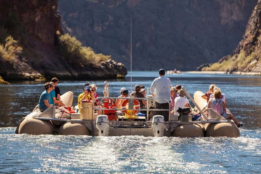 Grand Canyon Helicopter Flight & Hoover Dam River Float Raft - Black Canyon wildlife and river beaches