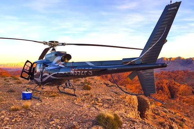 Grand Canyon Helicopter Flight with Sunset Valley of Fire Landing - From Las Vegas to Hoover Dam and Lake Mead