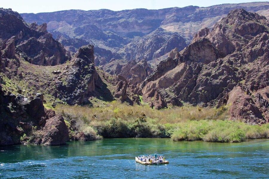 Grand Canyon Helicopter Tour with Black Canyon Rafting - Black Canyon by motorized raft