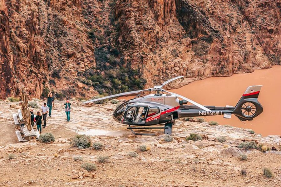 Grand Canyon West: West Rim Helicopter Tour with Landing - The return flight through the canyon walls