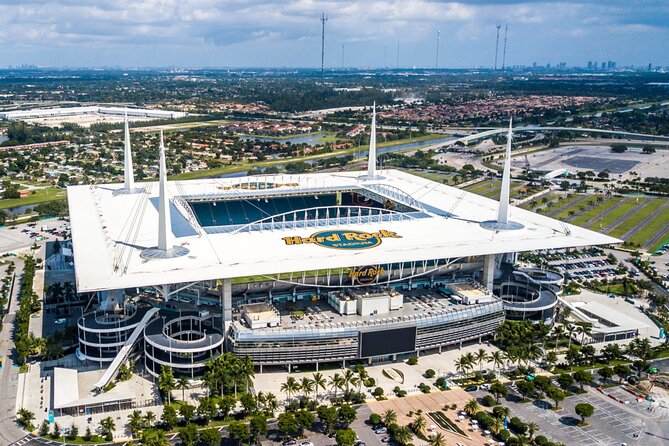 Guitar Hotel or Miami Dolphins Stadium Helicopter Tour - A short flight built around two big landmarks