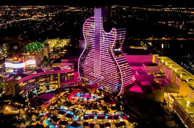 Guitar Hotel or Miami Dolphins Stadium Helicopter Tour - Sunset and night flights change the mood