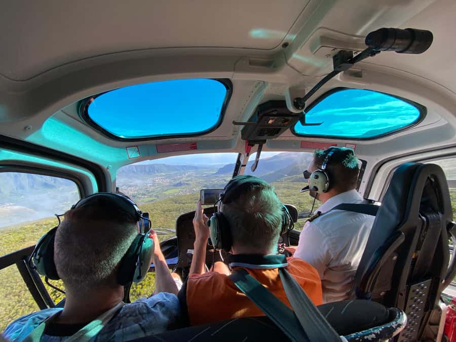 Helicopter flight over Reunion's volcanoes and cirques from St Pierre - Why seeing Réunion from the air changes the island