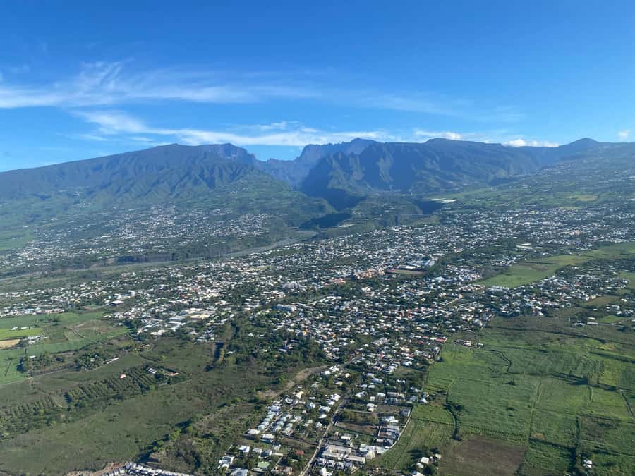 Helicopter flight over Reunion's volcanoes and cirques from St Pierre - Piton Maïdo and the remote Cirque de Mafate