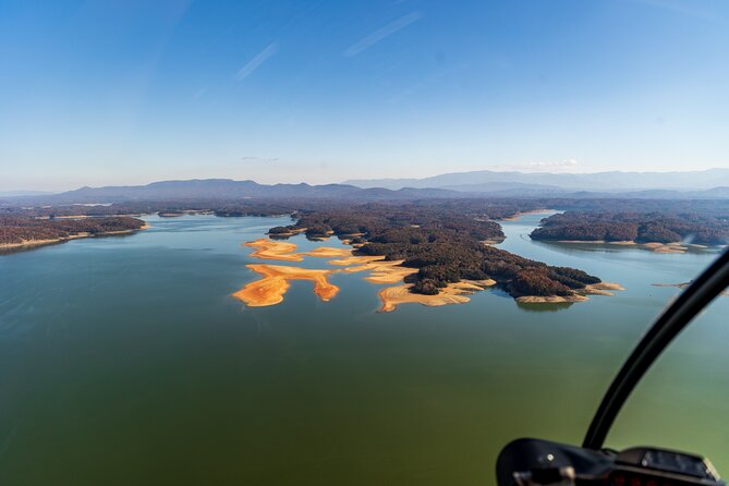 Helicopter Ride in Smoky Mountain Sevierville Douglas Lake Tour - Seeing Douglas Dam from the Air