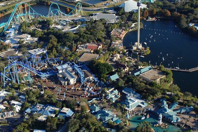 Helicopter Tour Above Orlando's Theme Parks - Typhoon Lagoon and Blizzard Beach From the Air