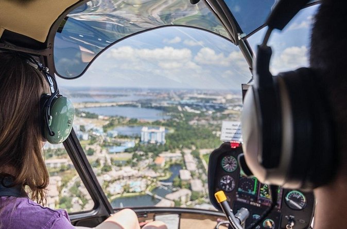 Helicopter Tour Above Orlando's Theme Parks - Animal Kingdom, BoardWalk, and Old Town