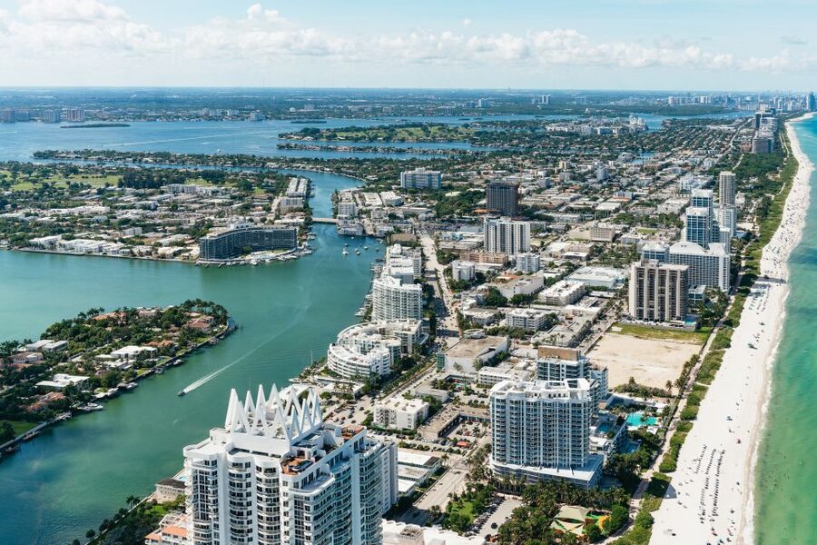 Helicopter Tour: Fort Lauderdale to Miami Beach - Fort Lauderdale and Port Everglades from above