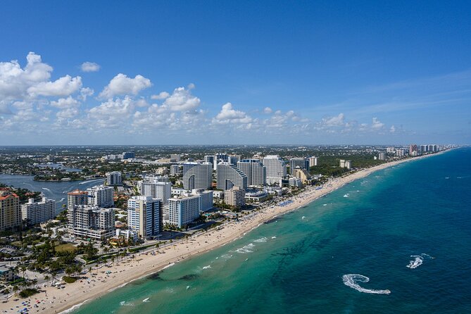 Helicopter Tour- Hard Rock Guitar, Miami & Gold Coast Tour - Haulover Beach, Bal Harbour, and the bay crossing