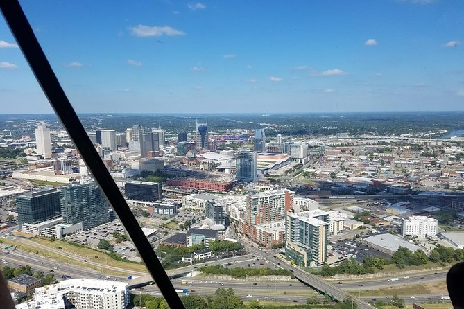 Helicopter Tour of Downtown Nashville - Broadway at Honky-Tonk Height