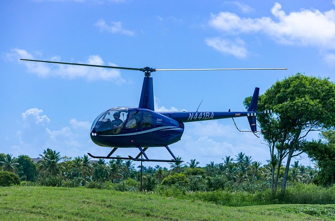 Helicopter tour of Punta Cana - Cabeza de Toro and the aquariums below