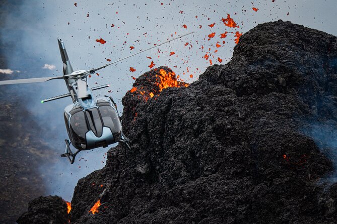 Helicopter Tour Over Iceland’s Reykjanes Volcano Eruption Site - The volcanic stop and possible landing