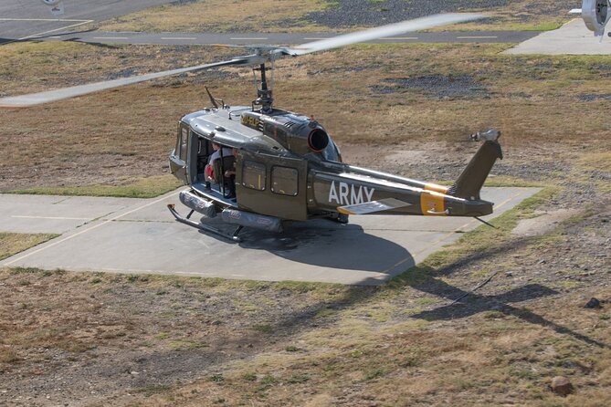 Huey Army Helicopter Adventure Flight in Cape Town - Arriving at Sport Helicopters Cape Town
