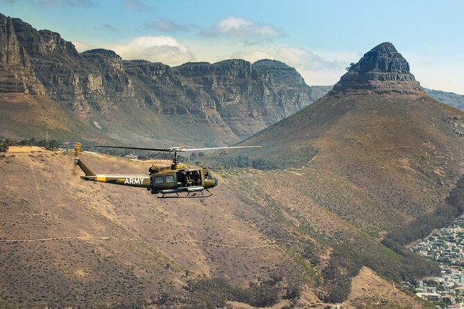 Huey Army Helicopter Adventure Flight in Cape Town - Open doors, cold air, and better views