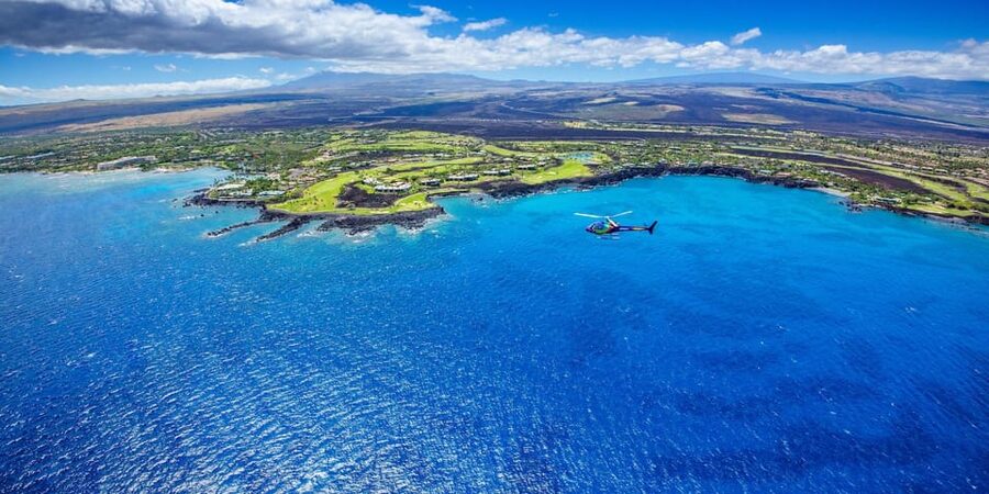 Kailua-Kona: Hualalai Volcano Doors On/Off Helicopter Tour - Pu‘uhonua O Hōnaunau from the air