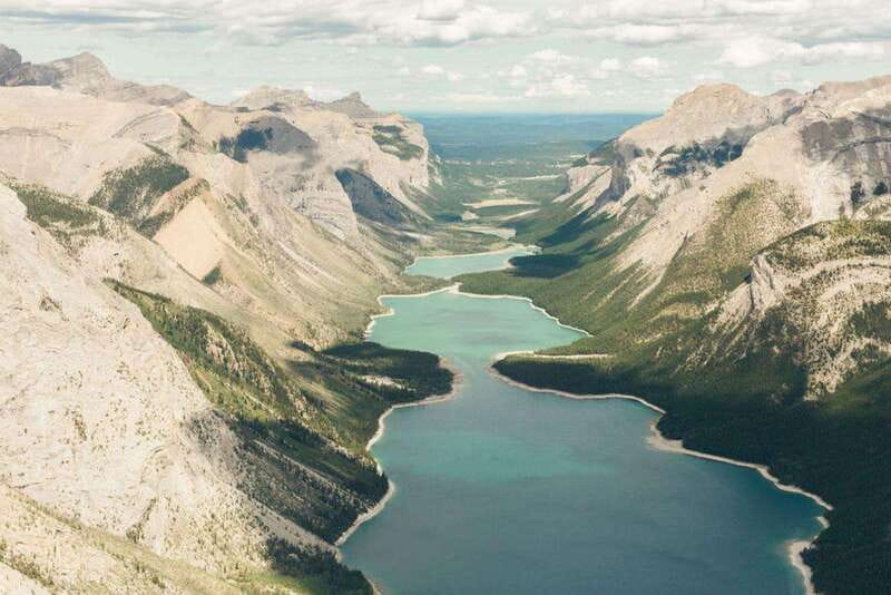 Kananaskis: 30-Minute Heli Tour of Minnewanka Lake and Banff - Takeoff over Nakoda country