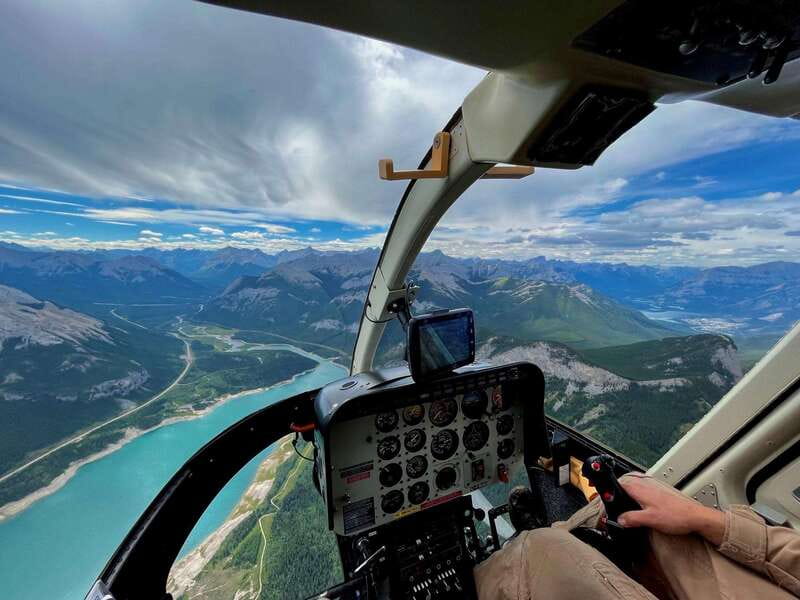 Kananaskis: 45 Minute "Sleeping Warrior" Helicopter Tour - Crossing into the Spray Lake Valley