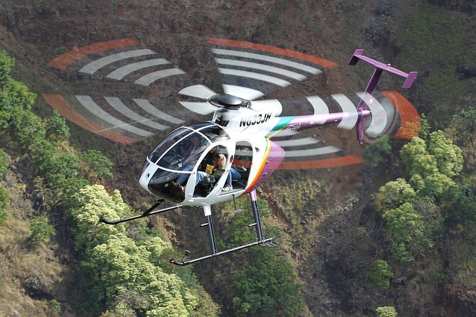 KAUAI LUXURY 60-Minute Doors-Off Helicopter ADVENTURE - The Tunnel of Trees and Manawaiopuna Falls