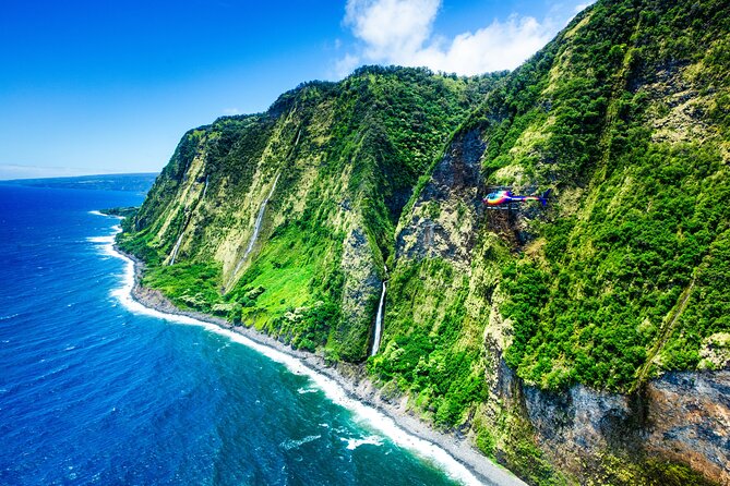 Kohala Coast Volcano Waterfalls-90 Min Heli Tour-Doors Off or On - A Bay, Kiholo Bay, and the Kona Coast