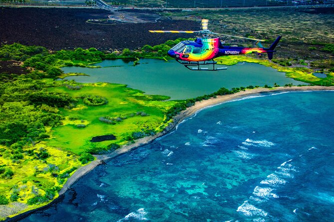 Kona Coastal Sights Unseen - 45Min Helicopter Tour - Doors Off/On - Magic Sands Beach and the Kona coffee farms