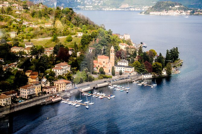 Lake Como Helicopter Tour with Stop for Lunch - Lenno, Tremezzo, and Bellagio