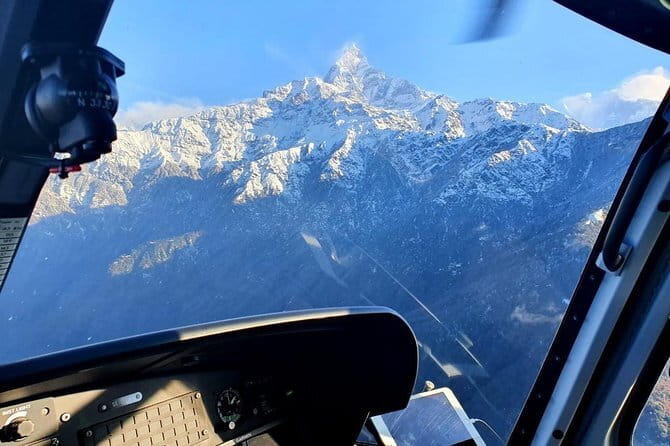 Landing Helicopter at Annapurna base camp from Pokhara tour - What the $640 price really buys you