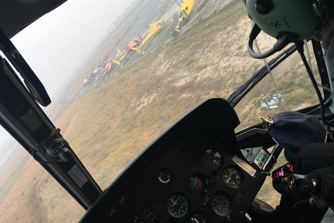 Landing Helicopter at Annapurna base camp from Pokhara tour - The flight from Pokhara to Annapurna Base Camp
