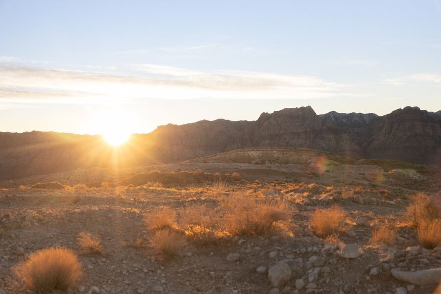 Las Vegas: Helicopter Night Flight over the Strip - The Red Rock Canyon sunset option