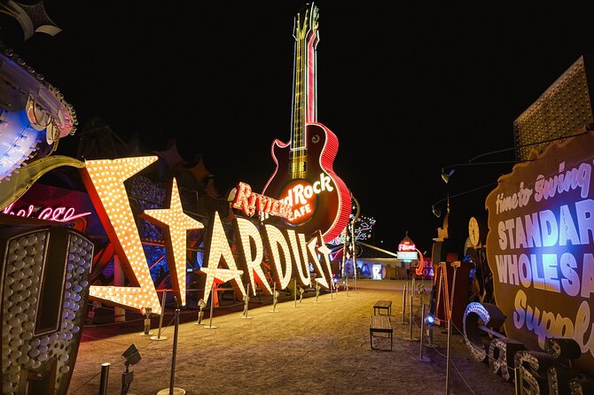 Las Vegas Night Flight by Helicopter with Neon Museum Admission - Starting with hotel pickup and heliport check-in