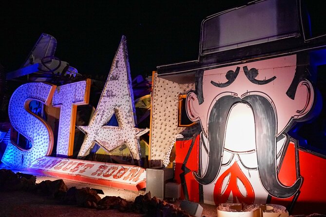 Las Vegas Night Flight by Helicopter with Neon Museum Admission - Staying for the Brilliant light show