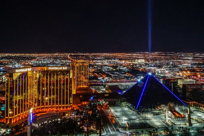 Las Vegas Night Flight by Helicopter with Neon Museum Admission - The return trip is your responsibility