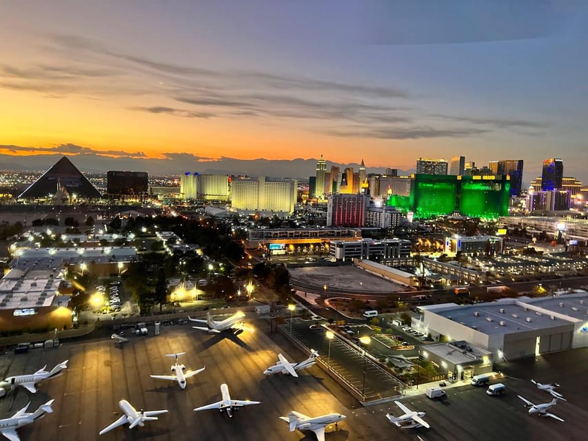 Las Vegas: Nighttime Helicopter Flight over the Strip - Allegiant Stadium, Mandalay Bay, and the Luxor beam