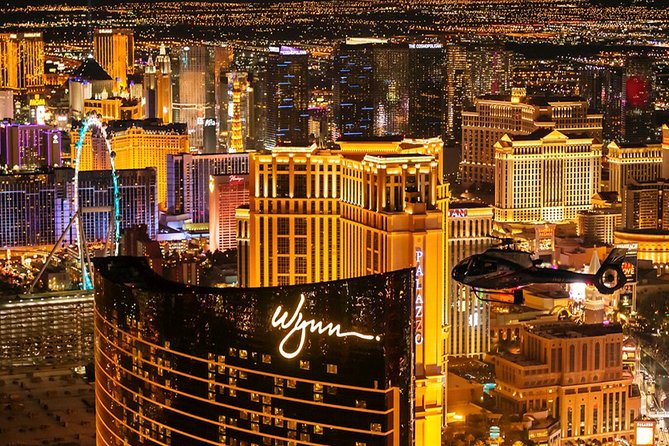 Las Vegas Strip Helicopter Night Flight - Boarding the six-seat EC130 helicopter