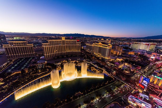 Las Vegas Strip Highlights by Helicopter at Night - Checking in at 5060 Koval Lane