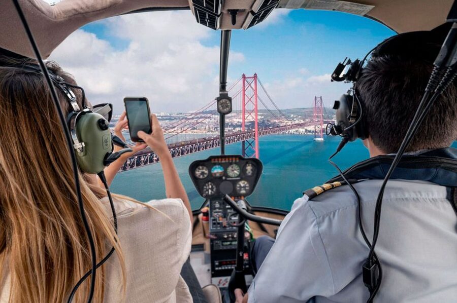 Lisbon: Helicopter Ride, Boat Trip, & Old Town Walking Tour - Praça do Comércio and the road toward the Tagus