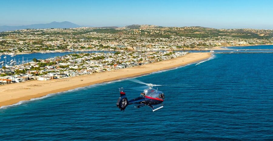 Long Beach: California Coastal 30-Minute Helicopter Tour - Huntington Beach Pier and the surf coast