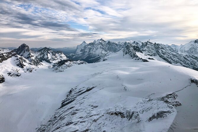 Matterhorn helicopter tour - longest scenic flight from Bern over the Swiss Alps - Sion and the Rhone Valley from above