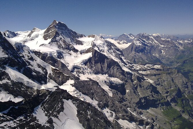 Matterhorn helicopter tour - longest scenic flight from Bern over the Swiss Alps - Lake Thun and the first Alpine chain