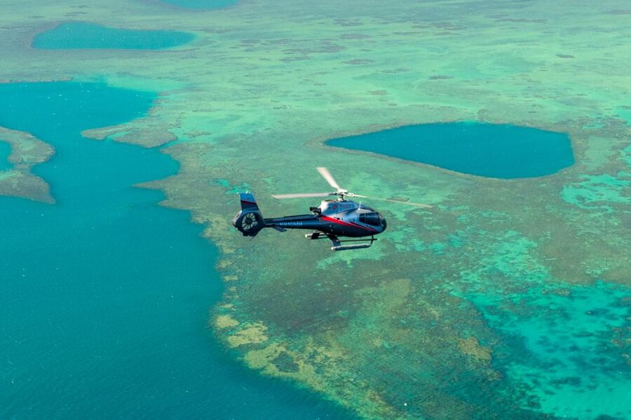 Maui: 3-Island Hawaiian Odyssey Helicopter Flight - Lanai and the stark coast near Shipwreck Beach