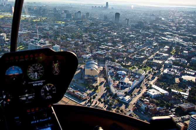 Melbourne City & Brighton Beach Boxes Helicopter Tour - St Kilda, Port Phillip Bay, and Luna Park