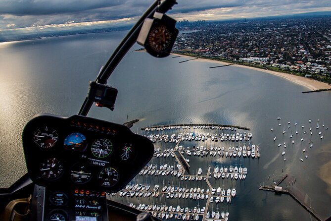 Melbourne City & Brighton Beach Boxes Helicopter Tour - The Shrine of Remembrance and Royal Botanic Gardens