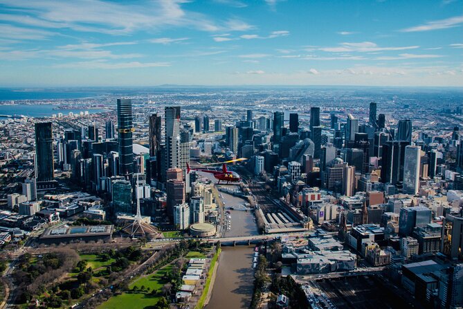 Melbourne City Scenic Helicopter Ride - Flying past Eureka Skydeck
