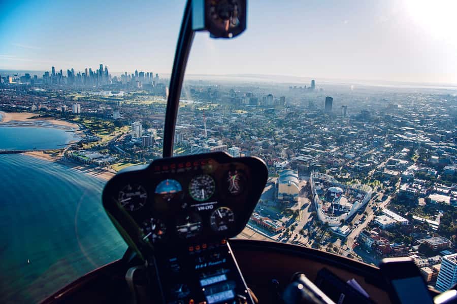 Melbourne: Private City & Beaches Helicopter Ride - Docklands and the bay: Melbourne opens up below you