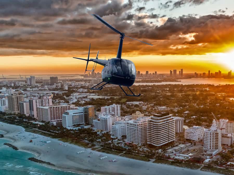 Miami: Private Sunset Helicopter Tour - Taking Off From Miami Executive Airport