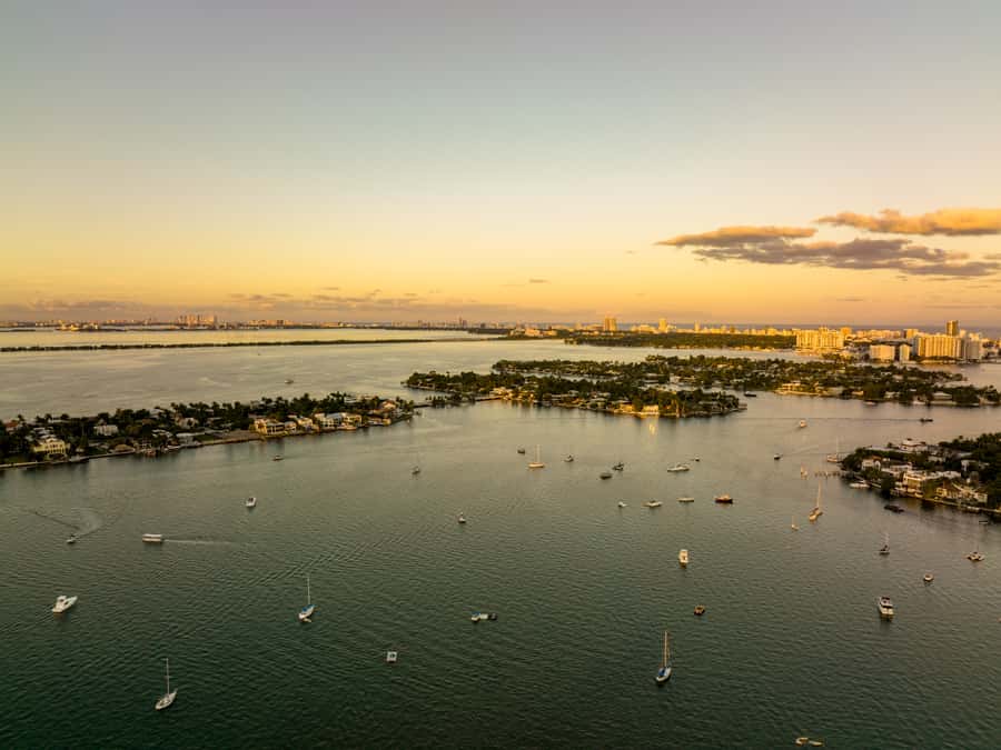 Miami: Private Sunset Helicopter Tour - Coconut Grove And Coral Gables In The Evening Light