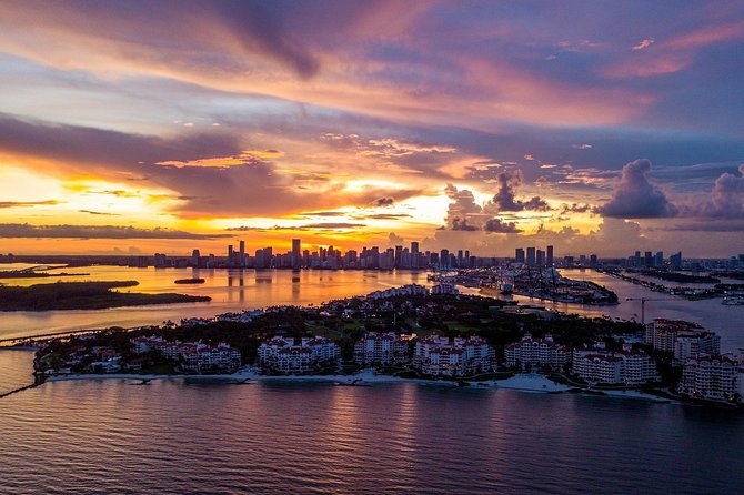 Miami Sunset Private Helicopter Tour - Fisher Island, Miami Beach, and South Pointe