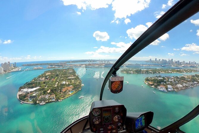 Miami Top-Rated Helicopter Tour: South Beach, Downtown & Islands - The Coral Gables Island View