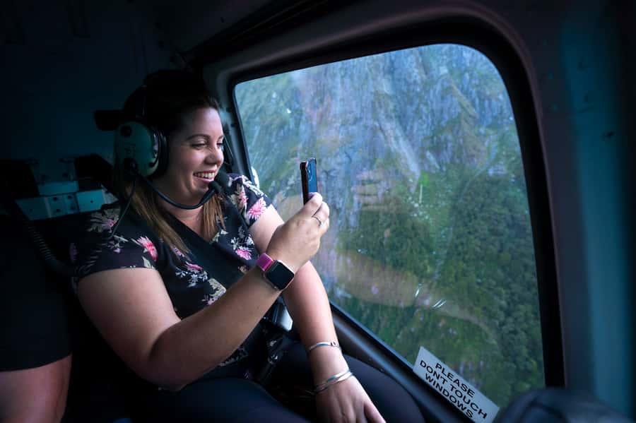 Milford Sound: Helicopter Flight with Glacier Landing - Taking off from Milford Sound Airport